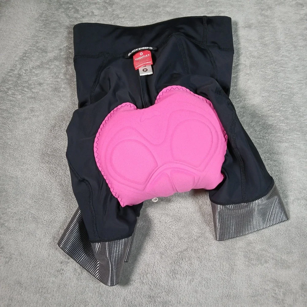 Black Sheep Cycling Shorts Womens Small Black Solid Performance Road